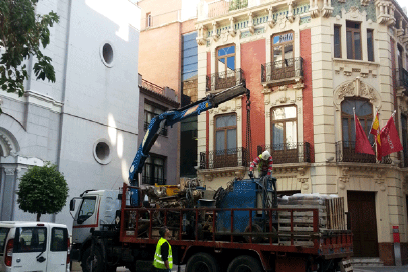 Micropilotes para el edificio de la Cámara de Comercio de Murcia